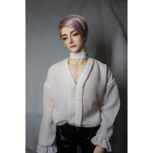 BJD White Chiffon Shirt Outfits Top Retro Clothing For 1/4 1/3 SD17 70cm 17" 24" Tall MSD SD DK DZ AOD DD Doll HEDUOEP