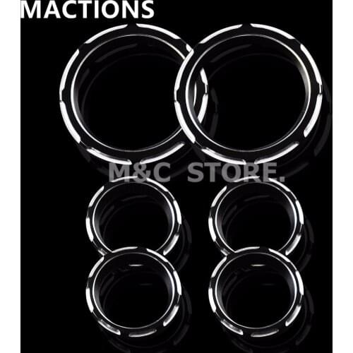 Motorcycle Instrument Cover Board 4" Speedometer 2" Burst Bezel Kit For Harley touring Road Glide Street Glide 1996-2012 2013