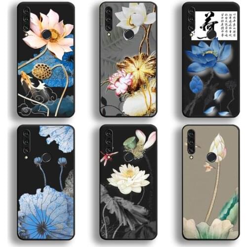 Lotus Magpie Bird Flower Phone Case Huawei Y6P Y8S Y8P Y5II Y5 Y6 2019 P Smart Prime Pro