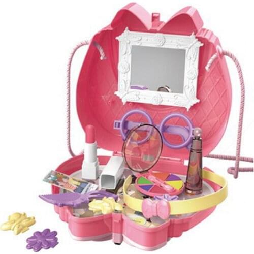 Kids Simulation Kitchen Tableware Makeup Dessert Dental Tool Set Backpack Box