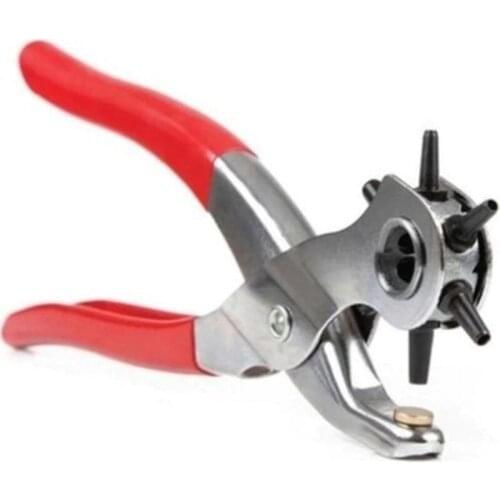 Leather Belt Hole Punch Drill Pliers Eyelets Spin Sewing Machine Tool Strap Punch For Leathercraft Bag Home Use Free Shipping