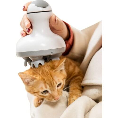 Pet Intelligent Charging Cat Massager 3D Head Massager Cats Automatic Rotate Waterproof Electric Dragon Claw Han Cleaner Dust