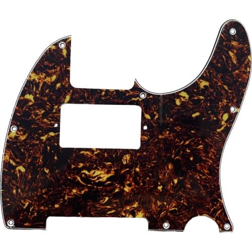 KAISH Tele Guitar Humbucker Pickguard Scratch Plate Dark Brown Tortoise for Telecaster