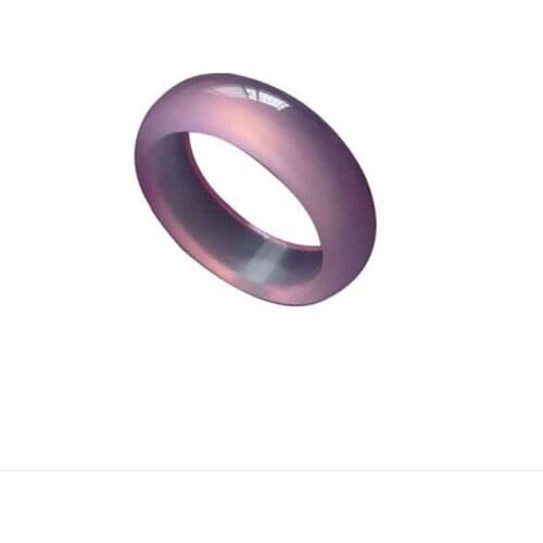 Natural chalcedony agate ring for couples free shipping
