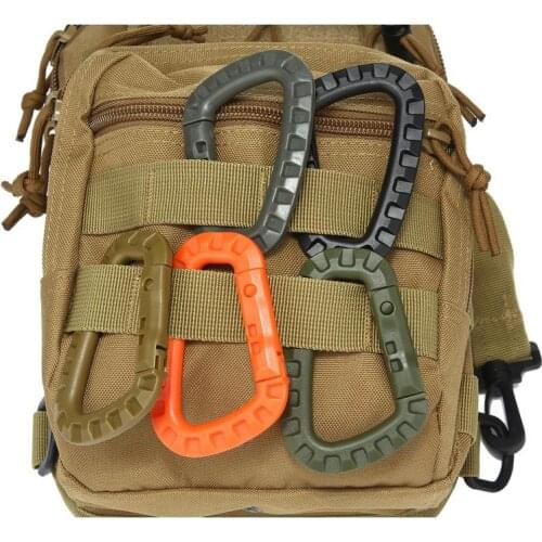 Molle Clasp Carabiner Camp attach Climb Bushcraft Buckle Webbing Snap Mountain Hanger Quickdraw Hang Hike Clip Hook Web Outdoor