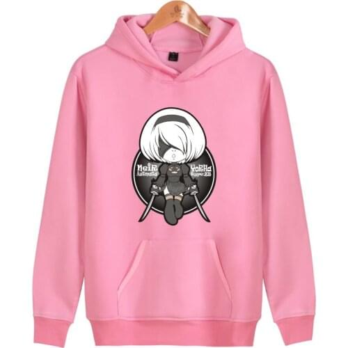 2020 Novelty Nier Automata Hooded Autumn hoodies men/women Casual 2B 2E 9S A2 YoRHa Kawaii Sweatshirt Japan ARPG Game Pullovers