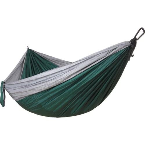 Nylon parachute cloth hammock Portable Double person Travel Ultralight Camping riding Outdoor hanging bed Hamaca swing chair