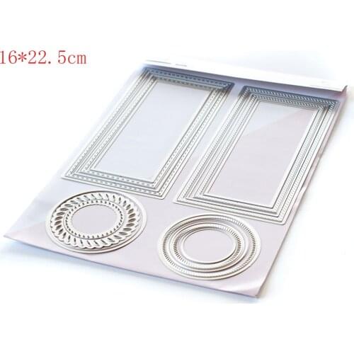 Rectangle round border Troqueles de corte de metal scrapbooking cutting dies DIY dies scrapbooking nouveau arrivage2021die fille