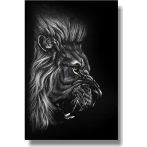 Most Popular Lion Theme Quote Posters Power Strength Brave Beast Motivational Quotes Poster Printing Real Beast 18X12 inches