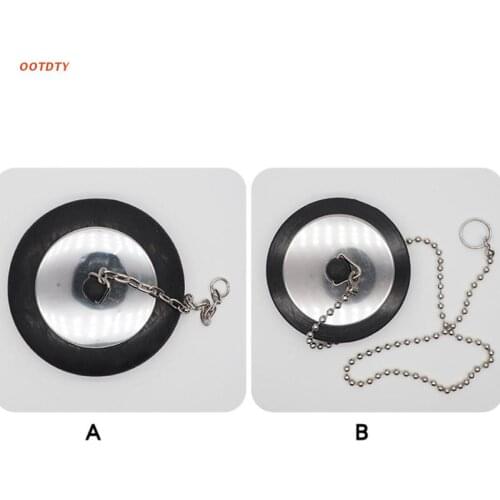 Sink Strainer & Stopper Kitchen Sink Drain Plug Sink Basket with Metal Center Knob and Rubber Stopper