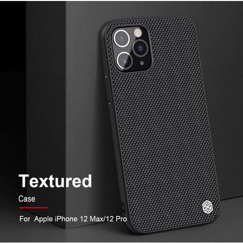 NILLKIN Textured Nylon fiber case for iphone 12 Mini case apple 11 iphone 12 Pro Max back cover durable non-slip Thin and light
