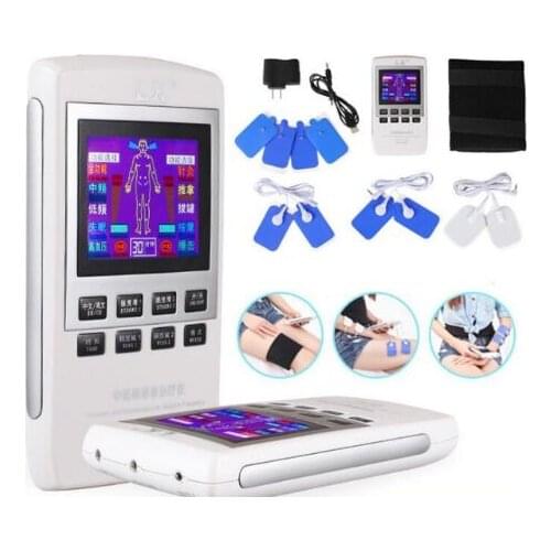 Tens Multi-Function Electric Massager Cupping Acupuncture Dual Frequency Physiotherapy Massage Machine EMS Muscle Stimulator