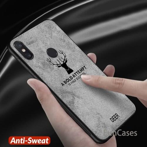 Fabric Cloth Deer Phone Case For Xiaomi Redmi 6A Note 6 Pro Case Silicone Cover For Xiaomi Xiomi Redmi 6A Note 6 Pro 5 5 Plus A6