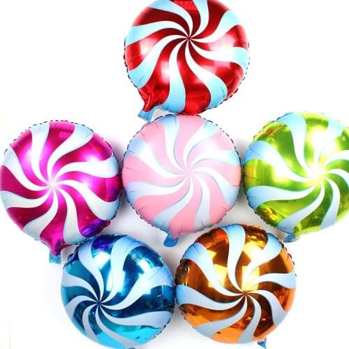 18inch Colorful Candy Foil Balloons Lollipop Helium Balloon for Kids Birthday Party Decorations Supplies Toys Globos Baby Shower