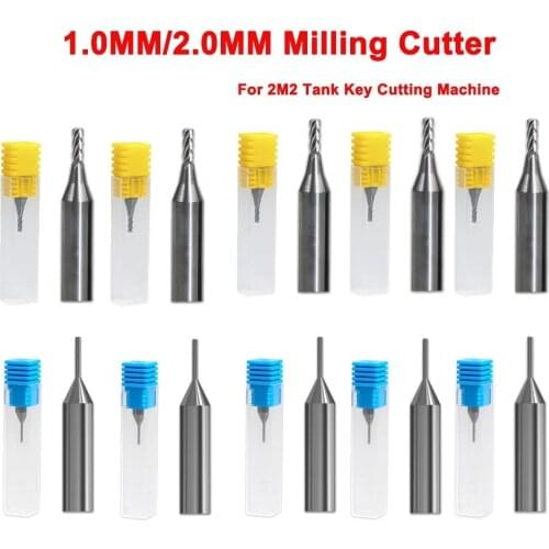 1.0MM Guide Pin 2.0 MM Milling Cutter for 2M2 Tank Auto Key Cutting Machine