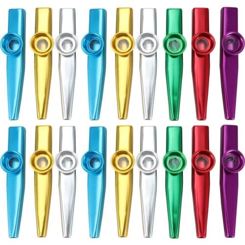 1 Set/38pcs Metal Kazoo Durable Meaningful Exquisite Educational Kazoo Toys Musical Instruments Flutes for Kids Children