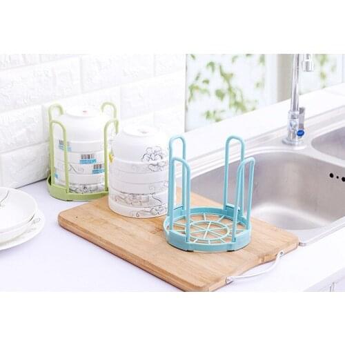 1PC Plastic Storage Dish Rack Chopstick Bowl Holder Kitchen Accessories Organizer Dish And Bowl Draining Sink Shelf OK 0378