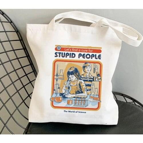 2021 Shopper Bones and Botany Printed Tote Bag women Harajuku shopper handbag girl Shoulder shopping bag Lady Canvas Bag