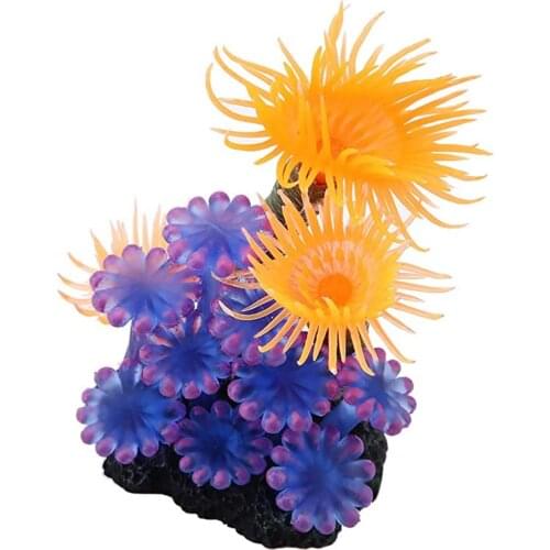 Aquarium Simulation Silicone Coral Sea Anemone Artificial Aquatic Plants Fish Tank Landscape Decoration