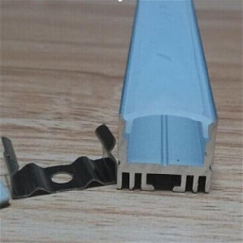 Free Shipping High Quality square LED aluminum channel with cover for below 13mm wide PCB LED lights 2m/pcs 45pcs/lot