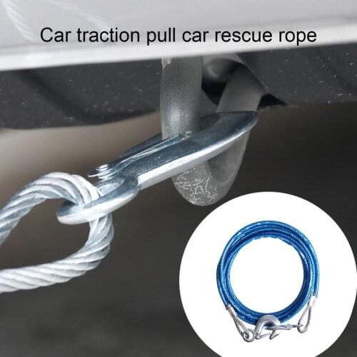 Tow Ropes Heavy Duty Durable Steel Wire Car Emergency Towing Rope for Car