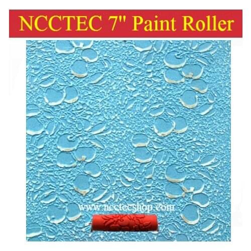 [water bubbles design] 7'' 180mm NCCTEC wall decoration paint rubber roller without handle | FREE shipping