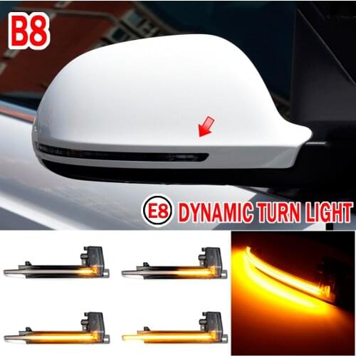 For Audi A3 S3 8P Q3 SQ3 A8 S8 A6 S6 A5 S5 A4 S4 B8 8K Side Wing Rearview Mirror Indicator Dynamic Turn Signal LED Light