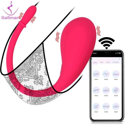 App Control Dildo Bluetooth Vibrating Egg Vibrators Sex Toys for Women Wireless G Spot Stimulator Vibrator Vaginal Kegel Ball