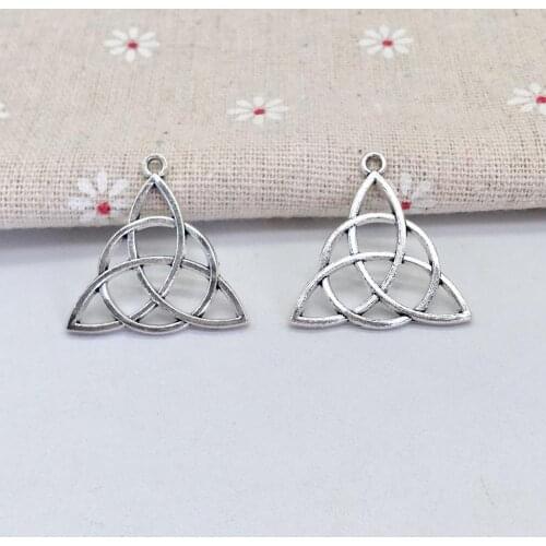 Hot 15 pcs fashion triangle charms metal pendant diy jewelry necklace B2501