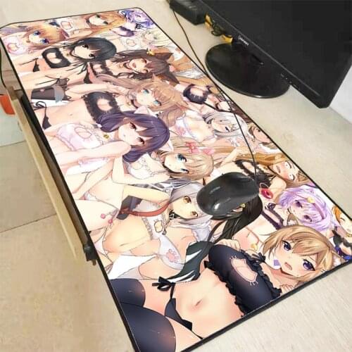 Breast Ass Anime Girl Gaming Mouse Pad Computer RGB Large MousePad XXL Mouse Carpet Big Mouse Pad PC Desk Play Mat with Backlit