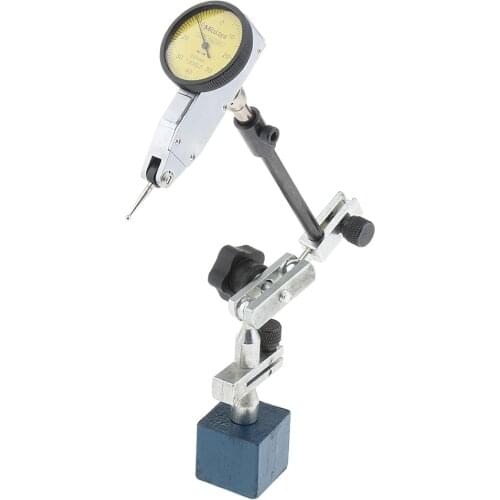 Dial Test Indicator and Magnetic Base Holder Stand Adjustable Arm, Dial Test Indicator Tool- High Precision, Heavy Duty