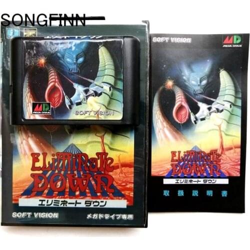 16 bit MD Memory Card With Box and Instruction Book for Sega Mega Drive for SEGA Genesis Megadrive - Eliminate Down