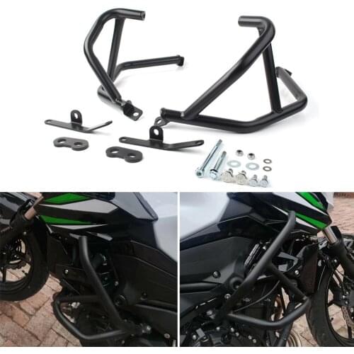 Motorcycle Front Highway Engine Bumper Guard Protection Kit For Kawasaki Ninja 250 400 EX250 EX400 2018 2019