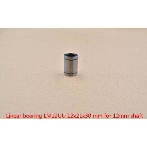 LM12UU LME12UU LM12UUAJ 12mm linear ball bearing bush bushing for 12mm rod round shaft 1pcs