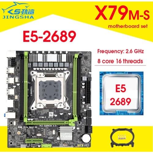 X79 M Motherboard with E5 2689 Processor combos 8 cores and 16 threads CPU M-ATX nvme M.2 interface