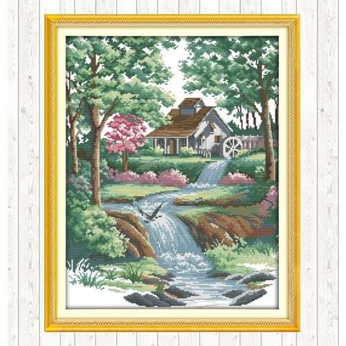 Good Environment Patterns Cross Stitch Kits 11CT Printed Fabric 14CT Counted Canvas Chinese Cross-stitch Embroidery Thread Sets
