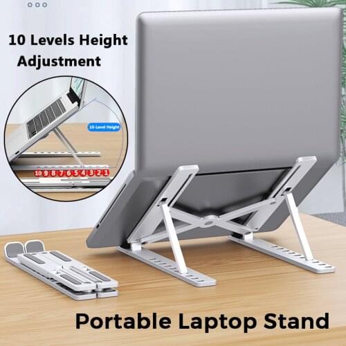 Foldable Portable Laptop Stand Adjustable Height Bracket Non-slip Notebook Tablet Stand Support Holder For MacBook Air Pro ipad