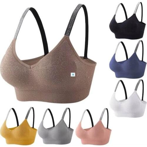 Sports Bra Women Fitness Tops Seamless Yoga Bra Women Solid Quick Dry Padded Seamless Gym Crop Top Women Push Up Sport Bra Tops