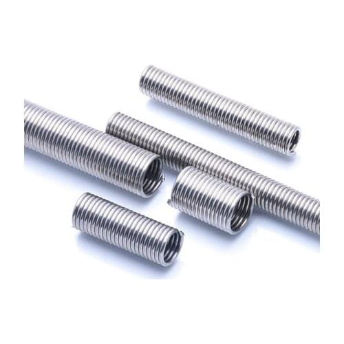 2pcs wire diameter 1.5mm outer diameter 10mm hookless spring extension sheath without hook springs stainless steel 30mm-100mm