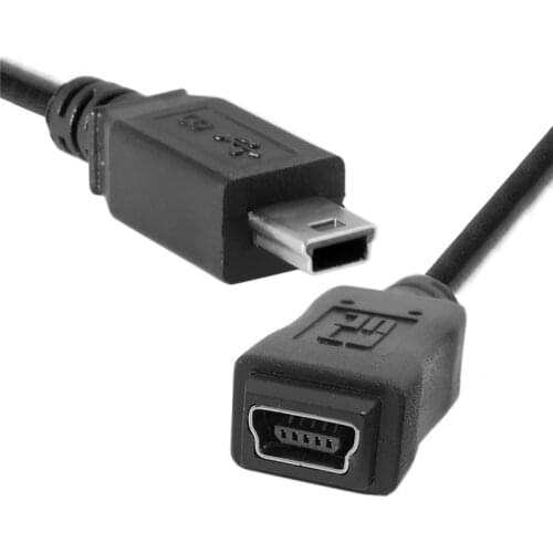 50cm 150cm MINI USB 2.0 male to female extension cable for MP4 GPS camera