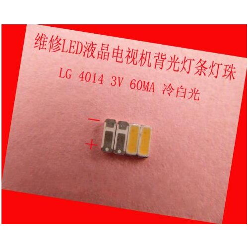 100piece/lot FOR repair LCD TV LED backlight Article lamp SMD LEDs LG 4014 3V Cold white light emitting diode