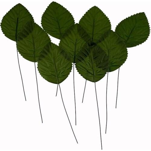 144 Artificial Plants Rose Leaves Silk Leaf Fake Foliage For DIY Flower Wreaths Craft Scrapbooking Gift Wedding Party Supplies