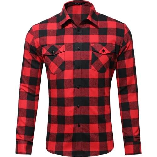 Мужские клечатые рубашки AIKE Asia China At AliExpress