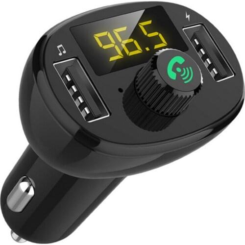 5V 3A QC3.0 Bluetooth FM Transmitter Car Audio MP3 Player Dual USB Car Charger Adapter Handsfree Car Kit USB Aux Modulator