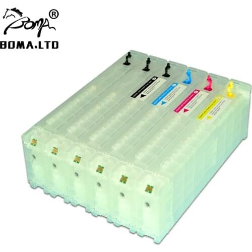 BOMA.LTD F2000 Bulk Textile Refill Ink Cartridge For Epson Surecolor SC-F2000 T7251 T7252 T7253 T7254 T725A SC-F2100 Empty
