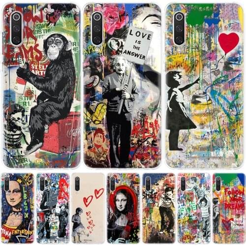 Banksy Graffiti Art Abstract Phone Case for Xiaomi Redmi Note 10 9 9S 8T 8 7 8A 7 7A 6 6A 9A 9C S2 K20 K30 Pro Fashion Cover Coq