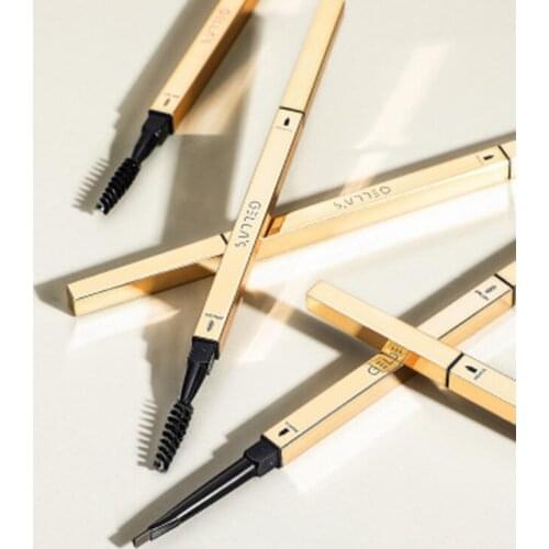 Double Ended Eyebrow Pencil Waterproof Rotatable Triangular Eyebrow Pencil Long Lasting Waterproof Makeup MPwell