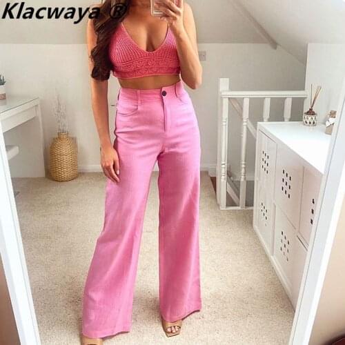 Женские брюки широкие Klacwaya China At AliExpress