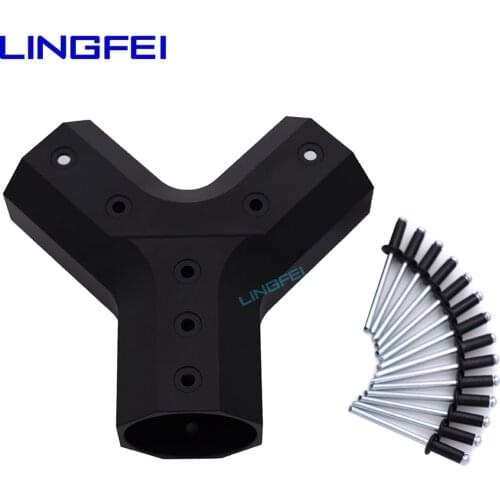 LINGFEI 40 mm to 35 mm Tee Joint of Carbon Fiber Tube Multi-axis Drone Parts