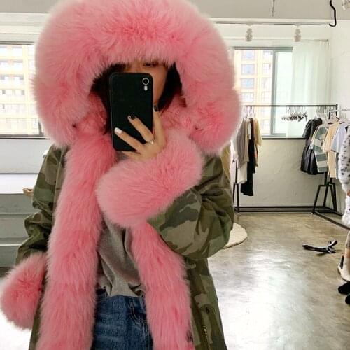 Maylofuer Women's Parkas With Natural Fur